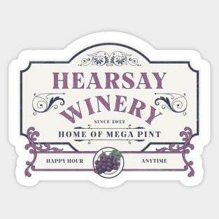 Hearsay winery Sticker